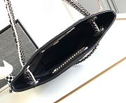 Chanel Shopping Bag Black Aged Shiny Lambskin AS4222 Size 27.5 × 33 × 6.5 cm - 5