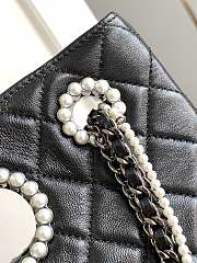Chanel Shopping Bag Black Aged Shiny Lambskin AS4222 Size 27.5 × 33 × 6.5 cm - 4