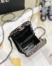 Chanel Evening Bag AS3528 Black Metal With Pearl Size 11x9x4.5 cm - 4