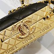 Chanel Evening Bag AS3528 Gold Metal With Pearl Size 11x9x4.5 cm - 3