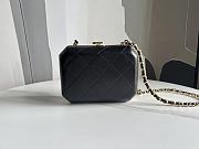 Chanel Evening Bag Lambskin & Gold-Tone Metal Black AS4075 Size 14cm - 1