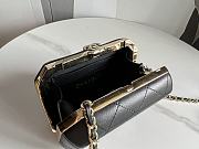 Chanel Evening Bag Lambskin & Gold-Tone Metal Black AS4075 Size 14cm - 3