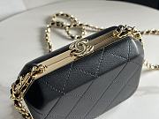 Chanel Evening Bag Lambskin & Gold-Tone Metal Black AS4075 Size 14cm - 2