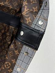 Louis Vuitton Leather Accent Check Dress - 2