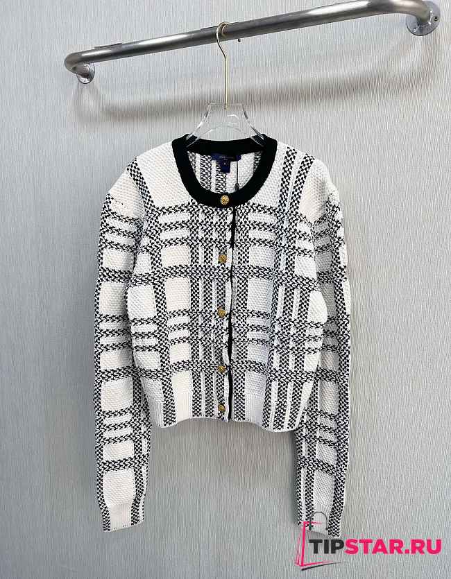 Louis Vuitton Graphic Knit Cropped Cardigan - 1