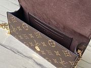 Louis Vuitton M82509 Wallet On Chain Lily Monogram Size 20.7 x 10.2 x 3.5 cm - 3
