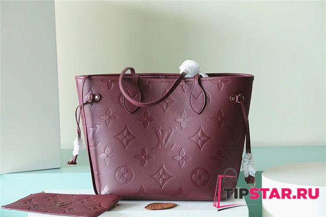 Louis Vuitton M46599 Neverfull MM Wine Red Size 31 x 28 x 14 cm - 1