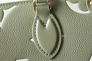 Louis Vuitton M46647 OnTheGo PM Khaki Cream Monogram Empreinte Size 25 x 19 x 11.5 cm - 2