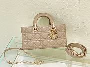 Dior Medium Lady D-Joy Bag Powder Beige Cannage Lambskin Size 26 x 13.5 x 5 cm - 1