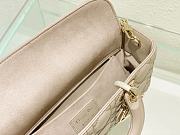 Dior Medium Lady D-Joy Bag Powder Beige Cannage Lambskin Size 26 x 13.5 x 5 cm - 2