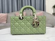 Dior Medium Lady D-Joy Bag Ethereal Green Cannage Lambskin Size 26 x 13.5 x 5 cm - 1