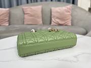 Dior Medium Lady D-Joy Bag Ethereal Green Cannage Lambskin Size 26 x 13.5 x 5 cm - 5