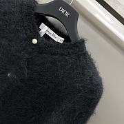 Dior Cardigan Black Technical Alpaca and Wool Knit - 3