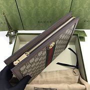 Gucci Ophidia Beige & Ebony GG Supreme Canvas 625549 Size 27x21x7 cm - 2