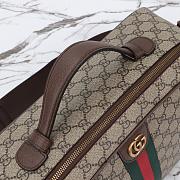 Gucci Savoy Shoe Case 752587 Beige and ebony GG Supreme canvas Size 22*36*16cm - 3