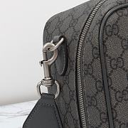 Gucci Savoy Shoe Case 752587 Grey and black GG Supreme canvas Size 22*36*16cm - 4