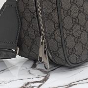 Gucci Savoy Shoe Case 752587 Grey and black GG Supreme canvas Size 22*36*16cm - 3