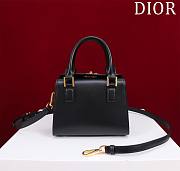 Dior Small Boston Bag Black Box Calfskin Size 20 x 12.5 x 16.2 cm - 5