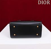 Dior Small Boston Bag Black Box Calfskin Size 20 x 12.5 x 16.2 cm - 4