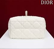 Small Dior Toujours Bag Latte Macrocannage Calfskin Size 23 x 14 x 12 cm - 5