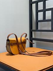 Loewe Mini Gate Dual Bag In Soft Calfskin Amber Size 21X12.5X9.5 cm - 5