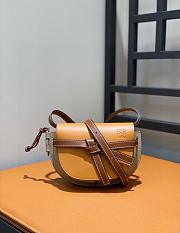 Loewe Mini Gate Dual Bag In Soft Calfskin Amber Size 21X12.5X9.5 cm - 2