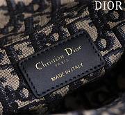 Dior Lady D-Joy Micro Bag Natural Wicker and Blue Dior Oblique Size 22*12*6.5cm - 3