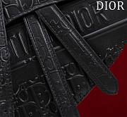 Dior Saddle Bag With Strap Black Dior Oblique Embossed Calfskin Size 25.5 x 20 x 6.5 cm - 4