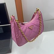 Prada Re-Edition 1995 Chaîne Re-Nylon mini-bag Pink Size 22x18x6 cm - 3