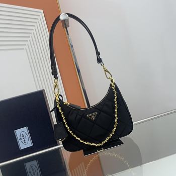 Prada Re-Edition 1995 Chaîne Re-Nylon mini-bag Black Size 22x18x6 cm