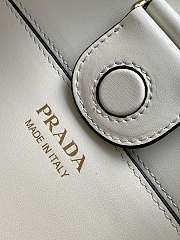 Prada Fabric and leather shoulder bag Tan/White size 26x17x4.5 cm - 2
