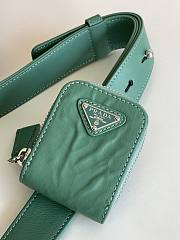 Prada Antique nappa leather multi-pocket top-handle bag Sage Green Size 24x7 cm - 5