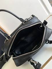 Prada Antique nappa leather multi-pocket top-handle bag Black Size 24x7 cm - 2