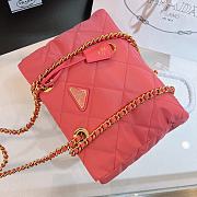 Prada Re-Edition 1995 Chaîne Re-Nylon tote bag Pink Size 25*19*7cm - 5