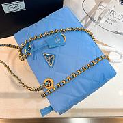 Prada Re-Edition 1995 Chaîne Re-Nylon tote bag Blue Size 25*19*7cm - 2