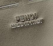 Fendi Soft Trunk Baguette Dark blue leather bag Size 21.5x6.5x13 cm - 5