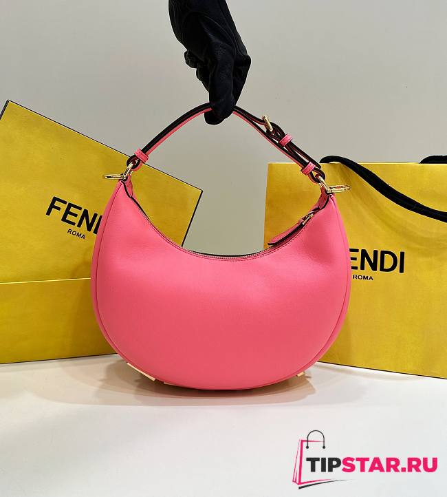 Fendigraphy Small Fuchsia leather bag Pink Size 29-24.5-10CM - 1
