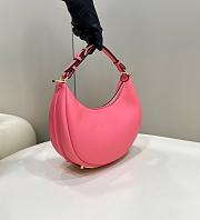 Fendigraphy Small Fuchsia leather bag Pink Size 29-24.5-10CM - 4