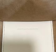 Fendi Sunshine Medium White Leather And Elaphe Shopper Size 35x31x17 cm - 4