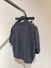 Prada Wool And Cashmere Crew-neck Sweater Gray - 2