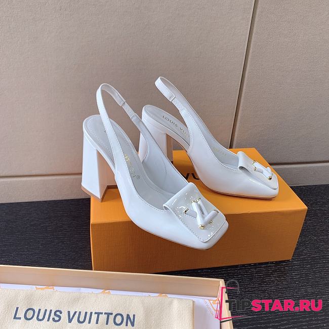 Louis Vuitton Shake Slingback Pump White 9.5 cm - 1