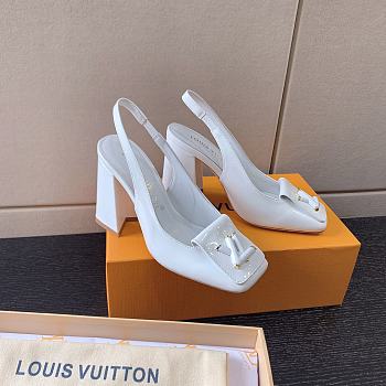 Louis Vuitton Shake Slingback Pump White 9.5 cm