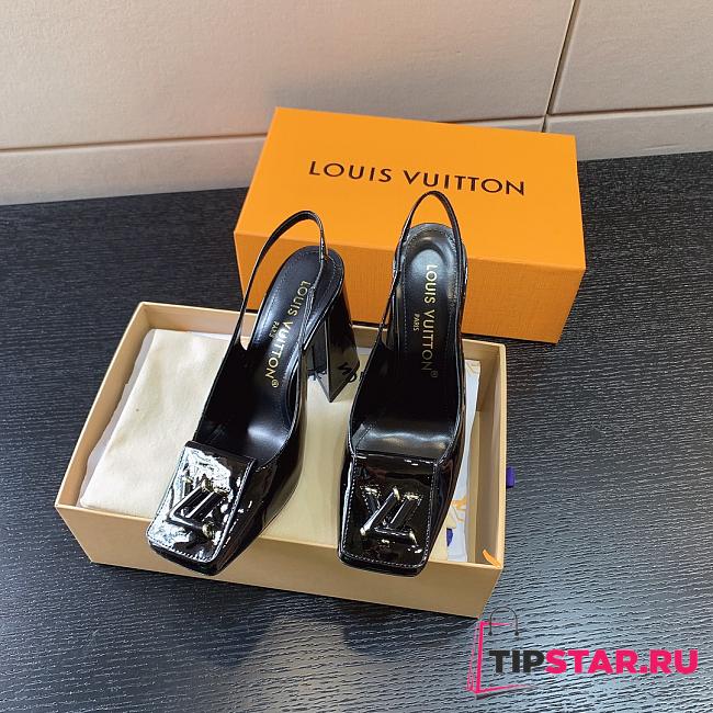 Louis Vuitton Shake Slingback Pump Black 8.5 cm - 1