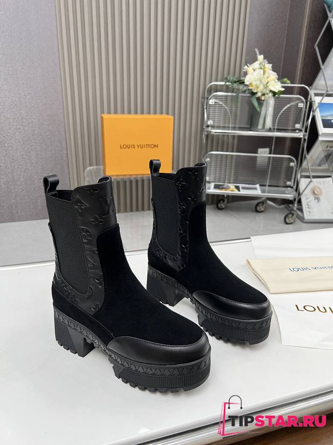 Louis Vuitton Laureate Platform Chelsea Boot Black - 1