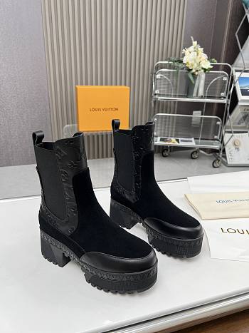 Louis Vuitton Laureate Platform Chelsea Boot Black
