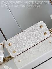 Louis Vuitton M23082 Capucines Mini White Size 21 x 14 x 8 cm - 3