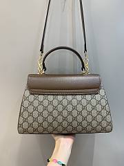Gucci Horsebit 1955 Medium Bag Beige and ebony GG Size 29x20x13 cm - 5