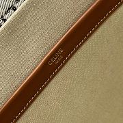Celine Large Cabas Thais In Textile With Celine All-Over Natural & Tan Size 40 X 30 X 16 CM - 2