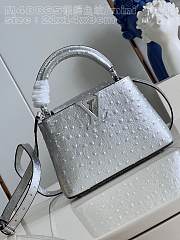 Louis Vuitton N81498 Capucines Mini Silver Size 21 x 14 x 8 cm - 1