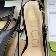 Gucci Women's Mid-Heel Slingback With Horsebit Black 7.5cm - 3